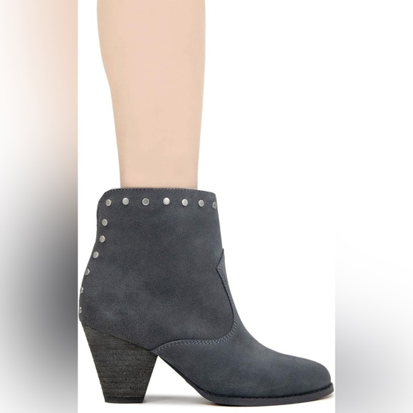 NEW! Splendid Women's Esmae Size 10 Grey Ankle Leather Suede Ankle Boots - Picture 6 of 11